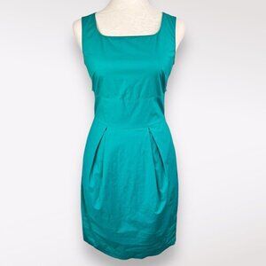 Club Monaco Mini Dress Cutout Back Teal Size 0